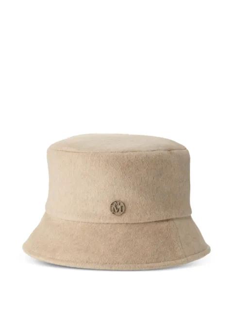 logo-plaque hat by MAISON MICHEL