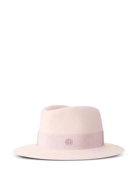 logo-plaque hat by MAISON MICHEL