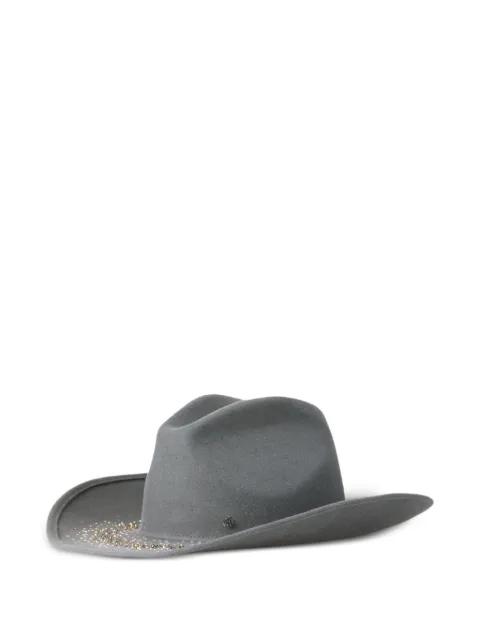 logo-plaque hat by MAISON MICHEL