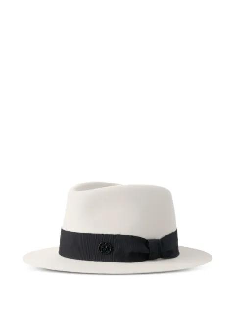logo-plaque hat by MAISON MICHEL