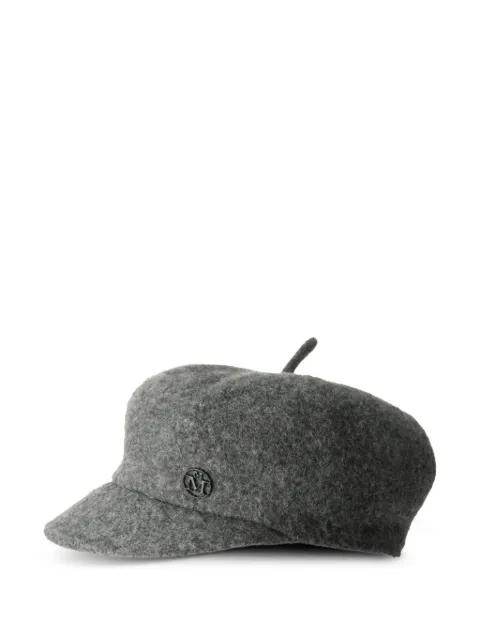 logo-plaque hat by MAISON MICHEL