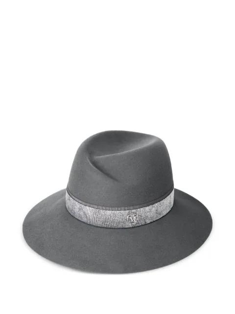 logo-plaque hat by MAISON MICHEL