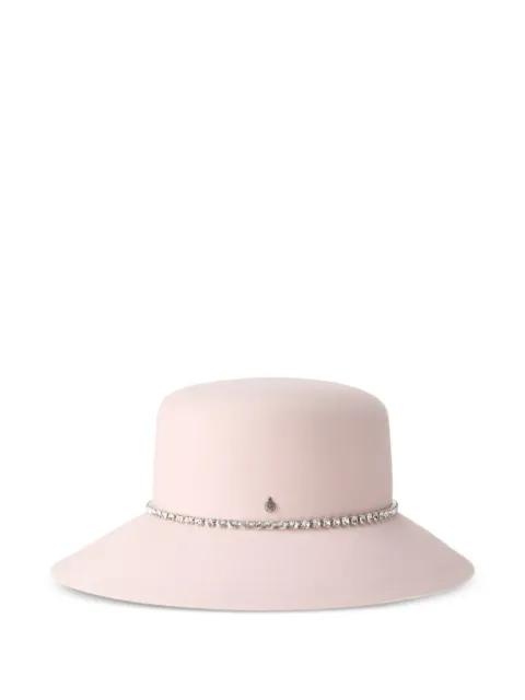 rhinestone-embellished hat by MAISON MICHEL