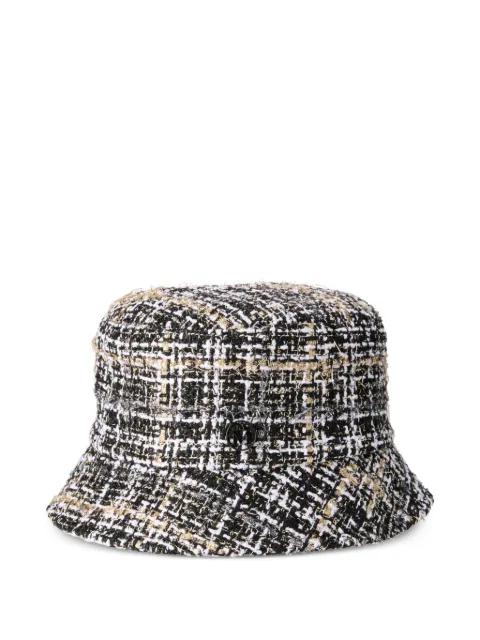 tweed bucket hat by MAISON MICHEL