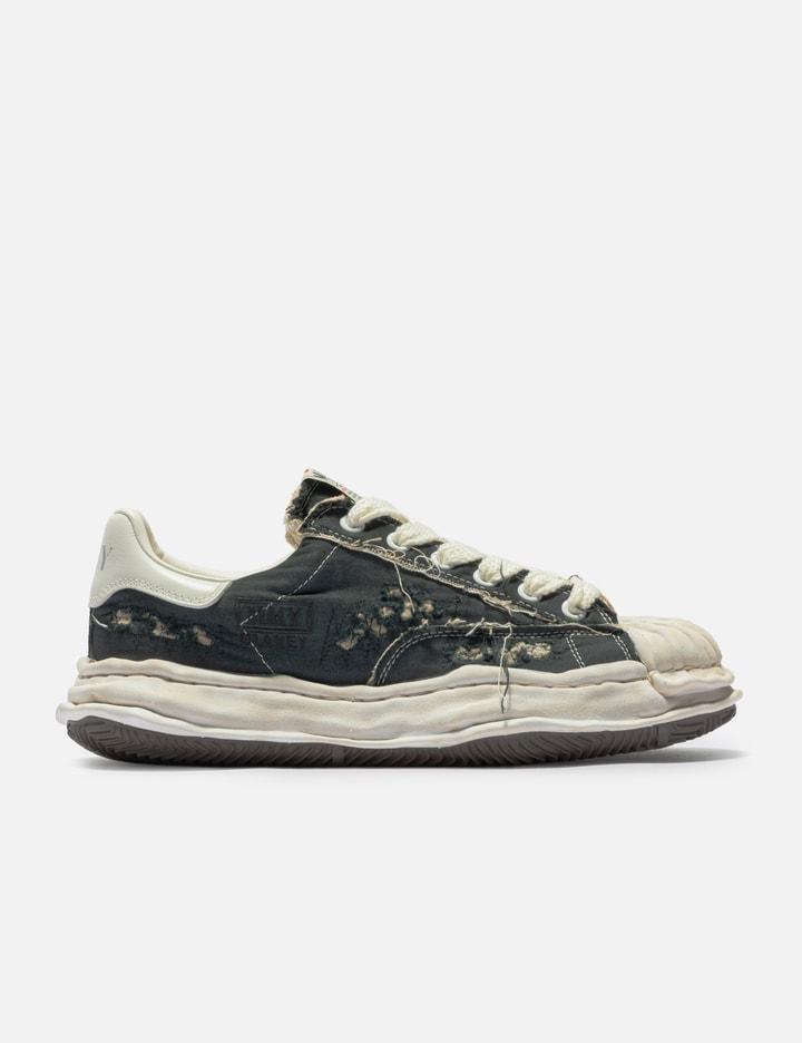 "BLAKEY" OG Sole Ripped Overdye Canvas Low-Top Sneaker by MAISON MIHARA YASUHIRO