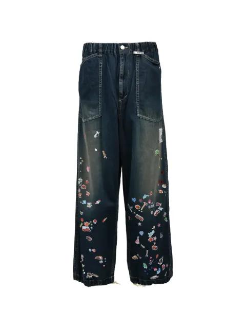 Baker Stickers jeans by MAISON MIHARA YASUHIRO