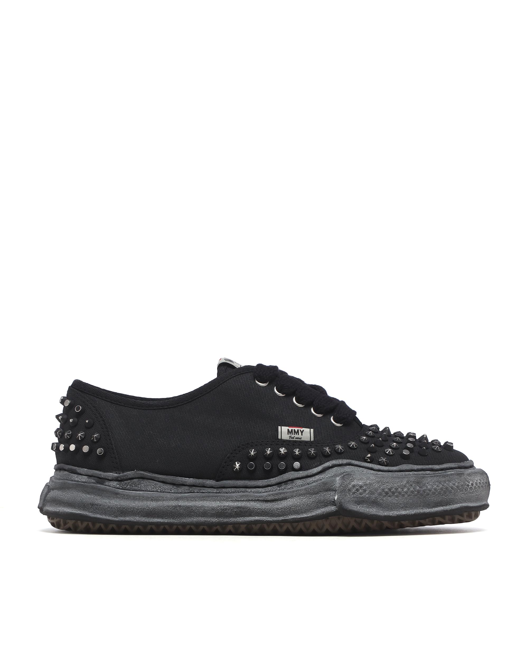 Baker original sole studded canvas low-top sneakers by MAISON MIHARA YASUHIRO
