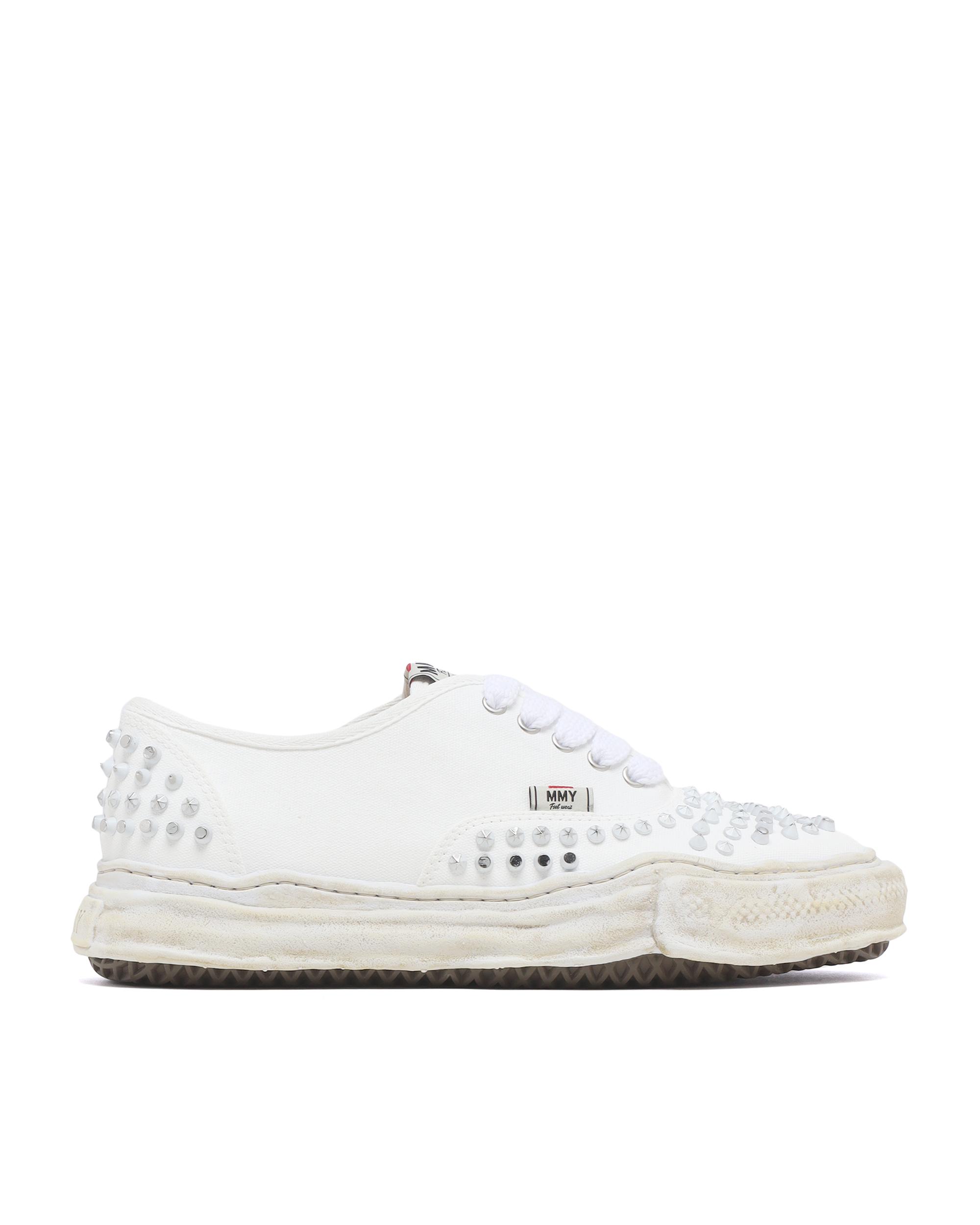 Baker original sole studded canvas low-top sneakers by MAISON MIHARA YASUHIRO