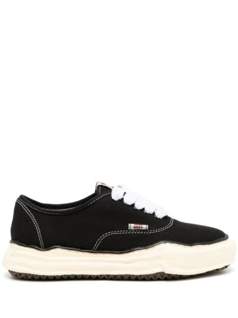 Baker over-dyed sneakers by MAISON MIHARA YASUHIRO