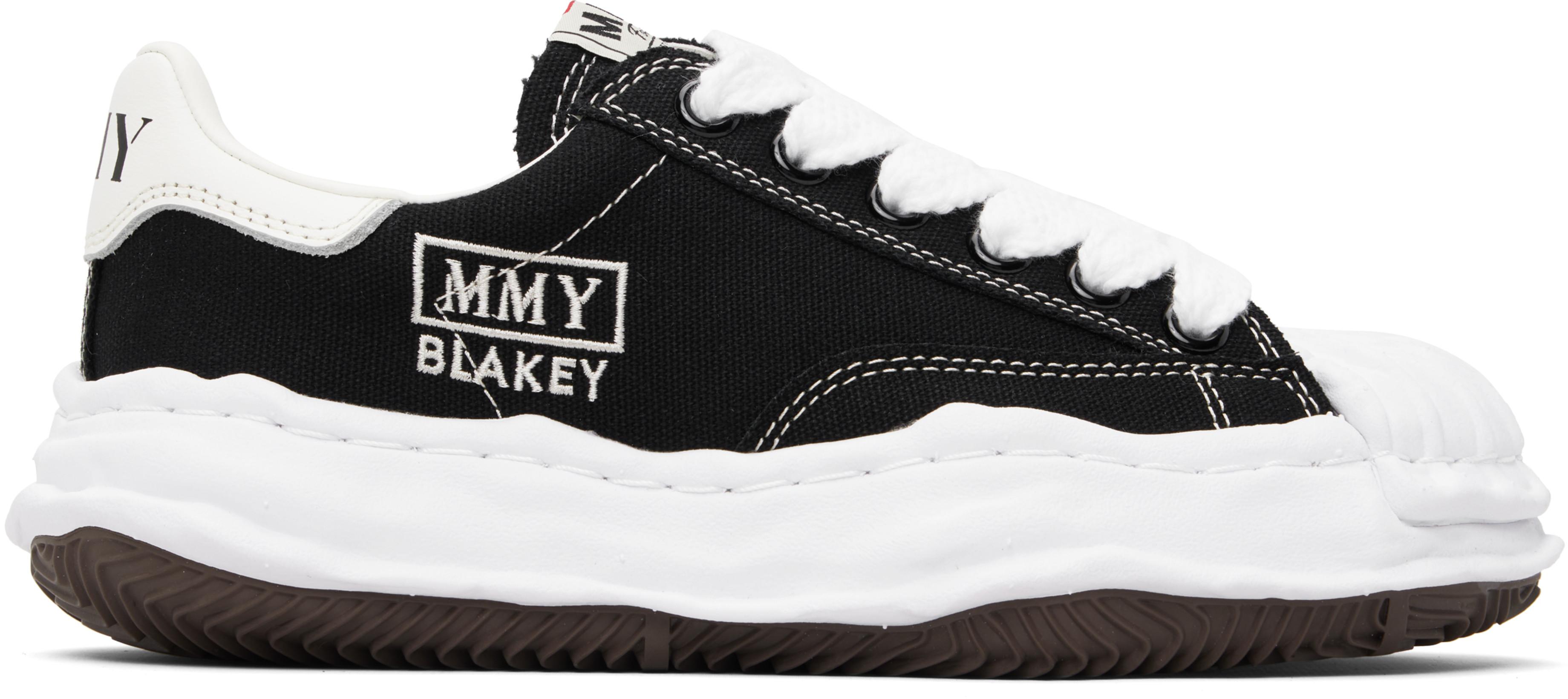 Black 'Blakey' OG Sole Canvas Low-top Sneakers by MAISON MIHARA YASUHIRO