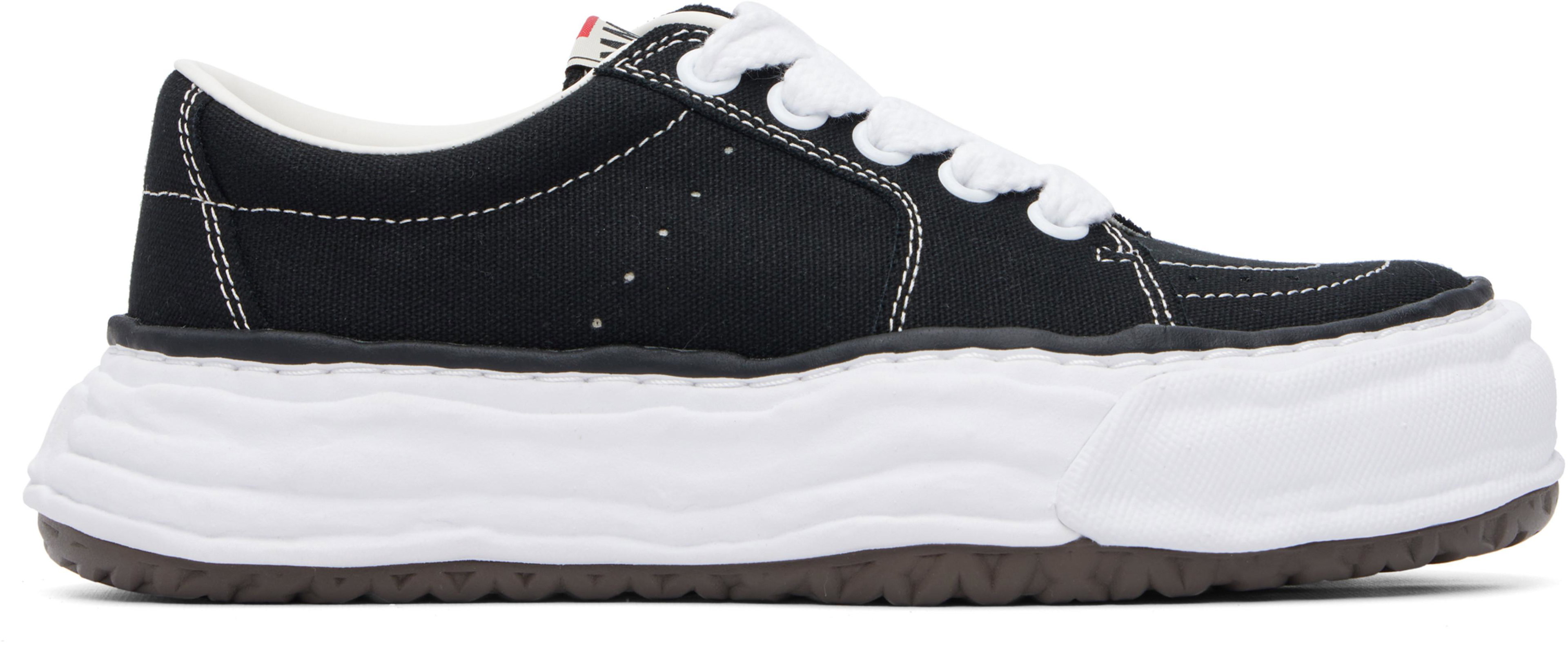 Black 'Eric' OG Sole Canvas Low-Top Sneakers by MAISON MIHARA YASUHIRO
