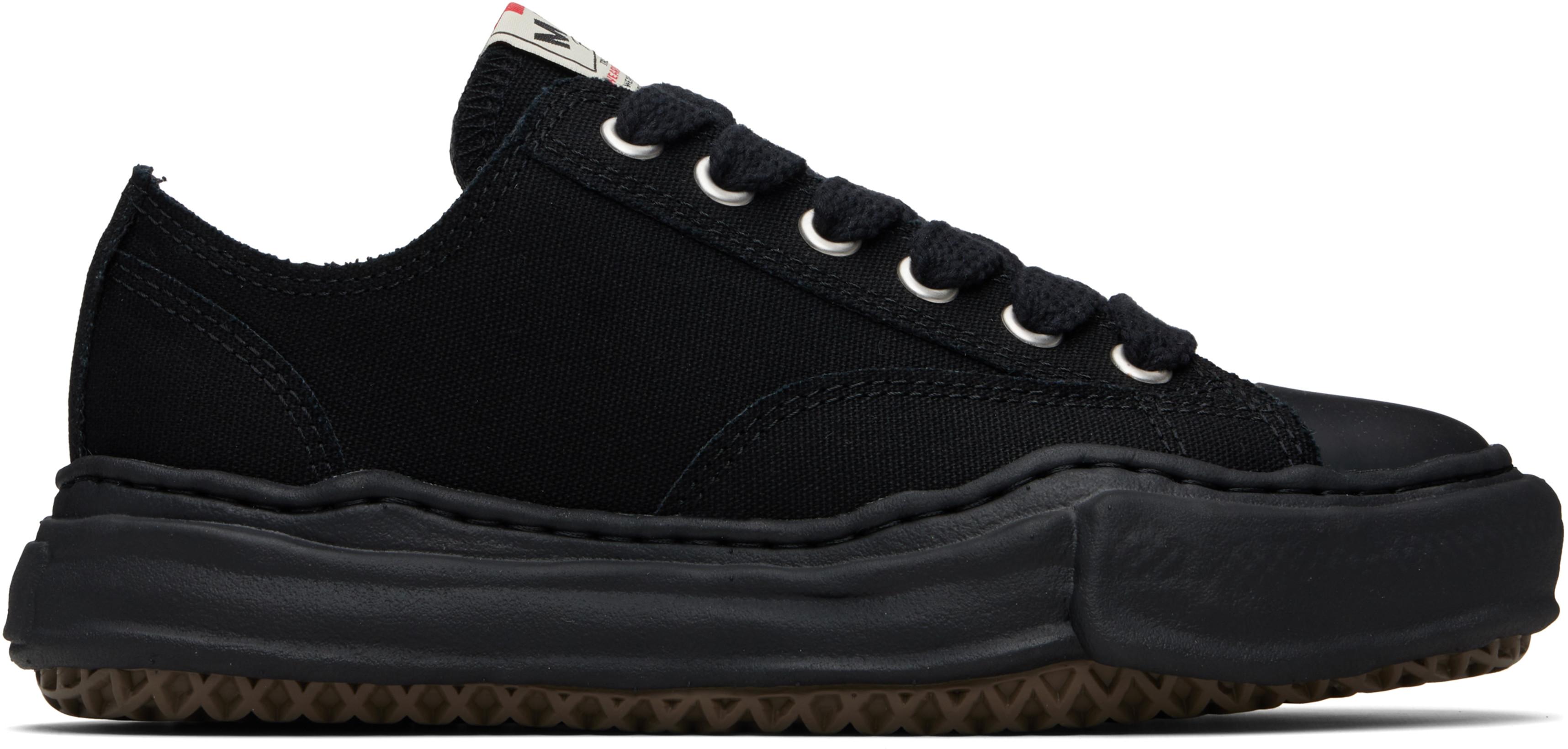 Black Peterson OG Sole Canvas Low-Top Sneakers by MAISON MIHARA YASUHIRO