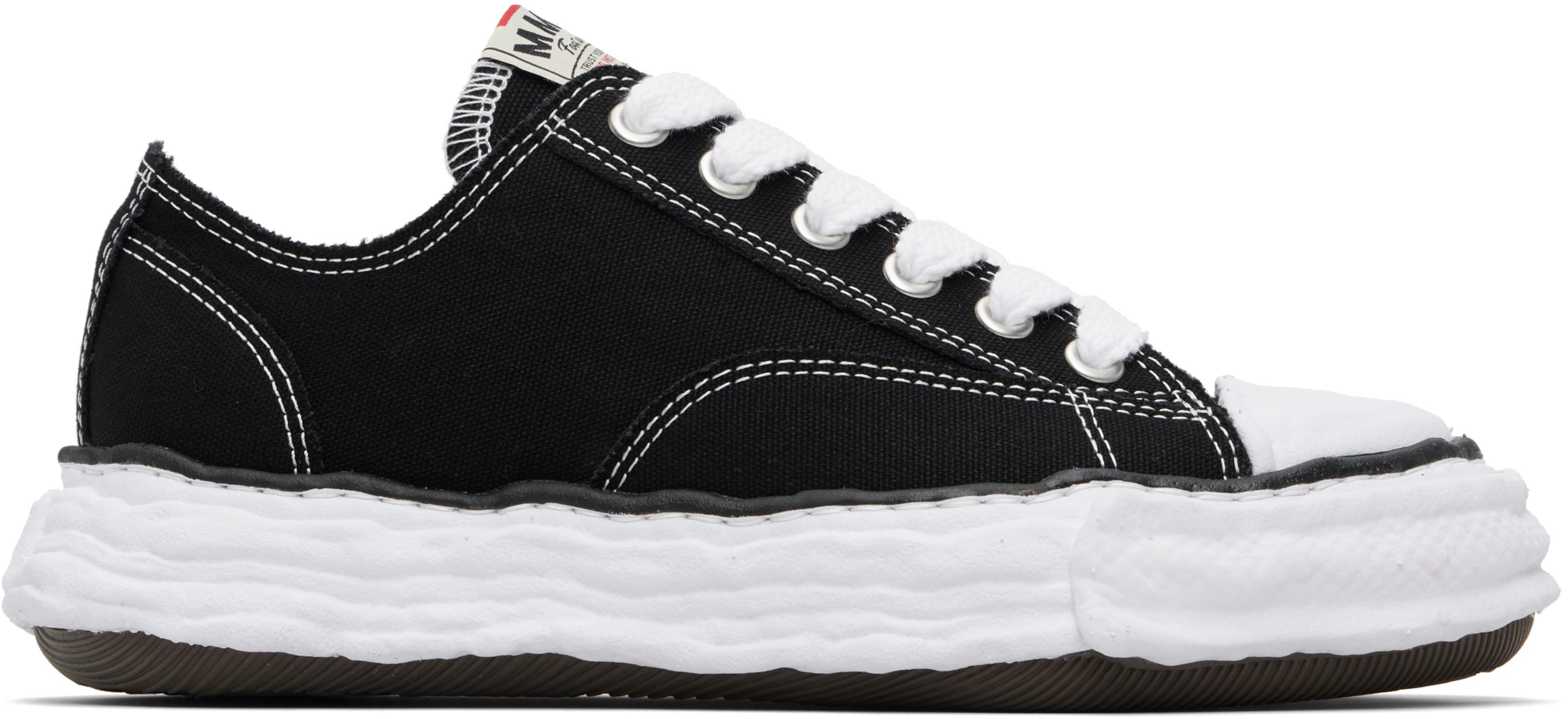 Black Peterson23 OG Sole Canvas Low-Top Sneakers by MAISON MIHARA YASUHIRO