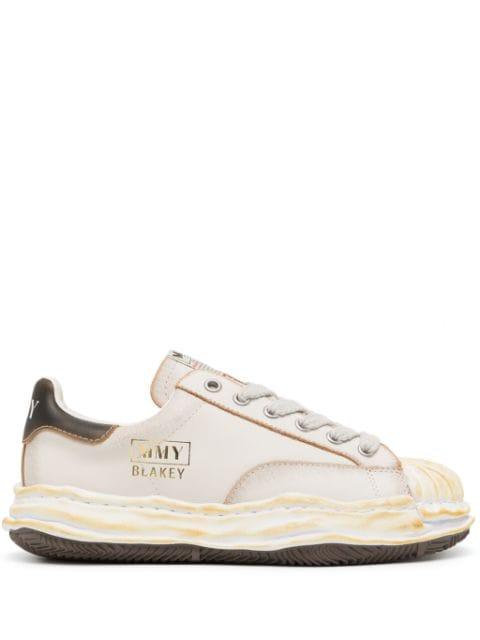 Blakey OG Sole leather sneakers by MAISON MIHARA YASUHIRO