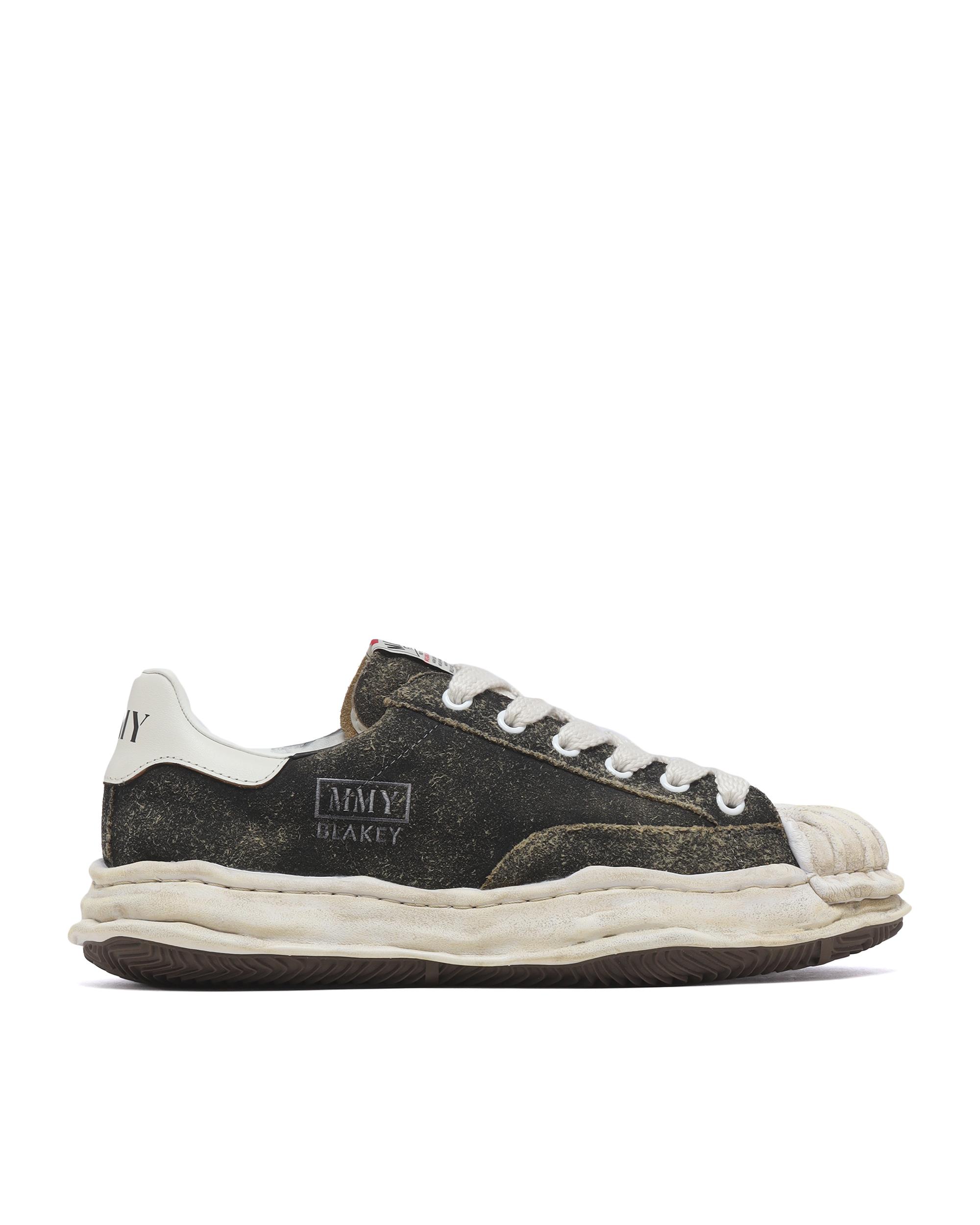 Blakey original sole vintage suede low-top sneakers by MAISON MIHARA YASUHIRO