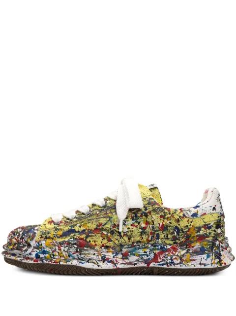Blakey paint-splatter sneakers by MAISON MIHARA YASUHIRO