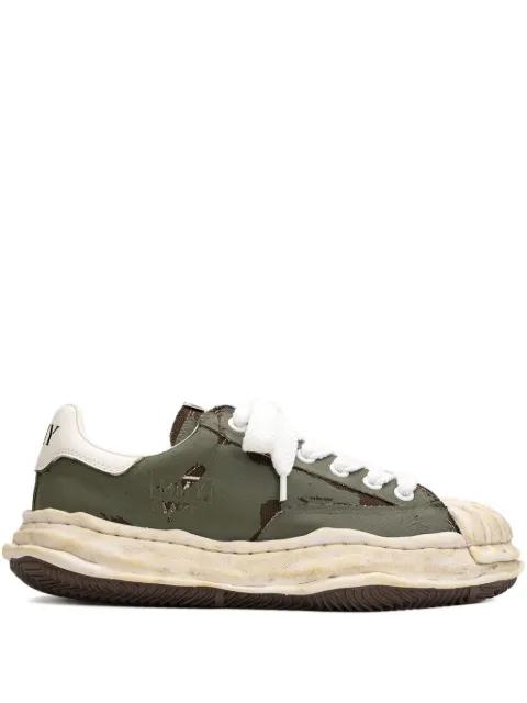 Blakey torn-film low-top sneaker by MAISON MIHARA YASUHIRO