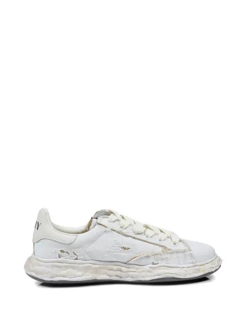 Charles OG sole ripped-canvas sneakers by MAISON MIHARA YASUHIRO