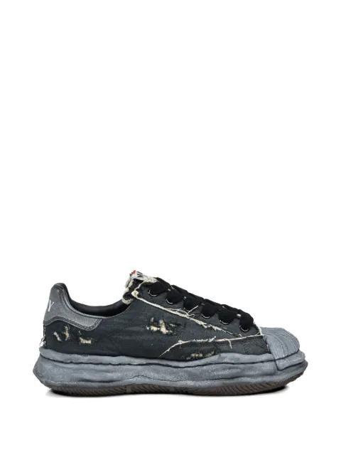 Charles OG sole ripped-canvas sneakers by MAISON MIHARA YASUHIRO