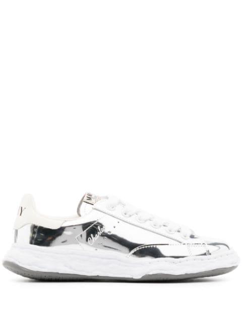 Charles lace-up metallic sneakers by MAISON MIHARA YASUHIRO