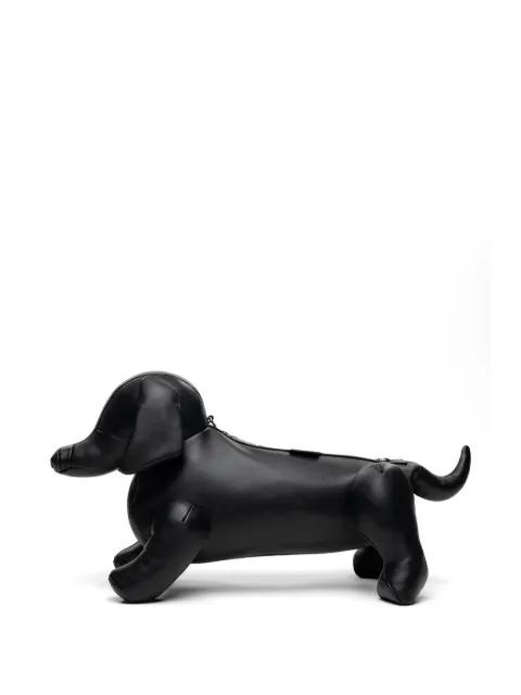 Dolls dachshund leather shoulder bag by MAISON MIHARA YASUHIRO