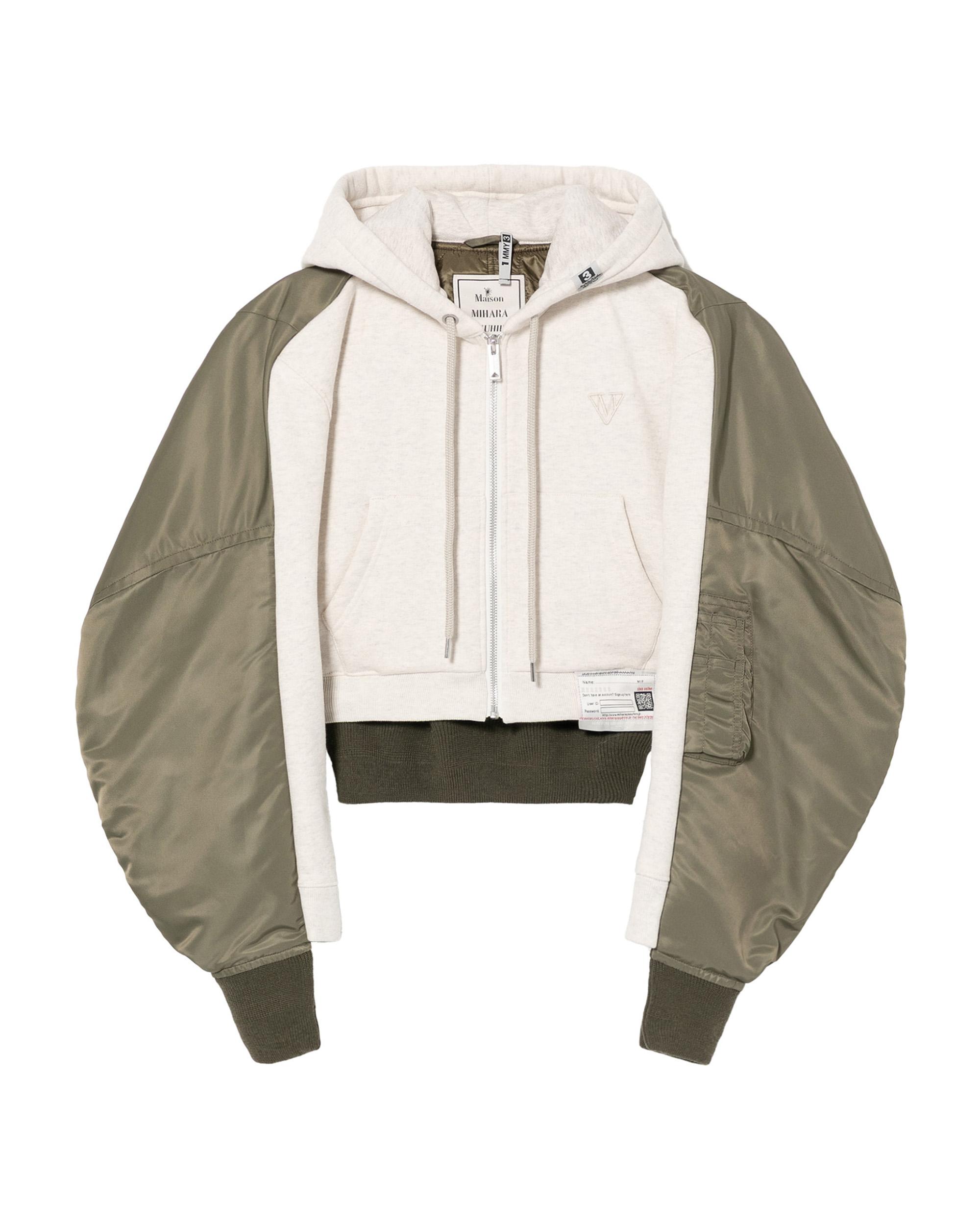 Front back combined hoodied jacket by MAISON MIHARA YASUHIRO