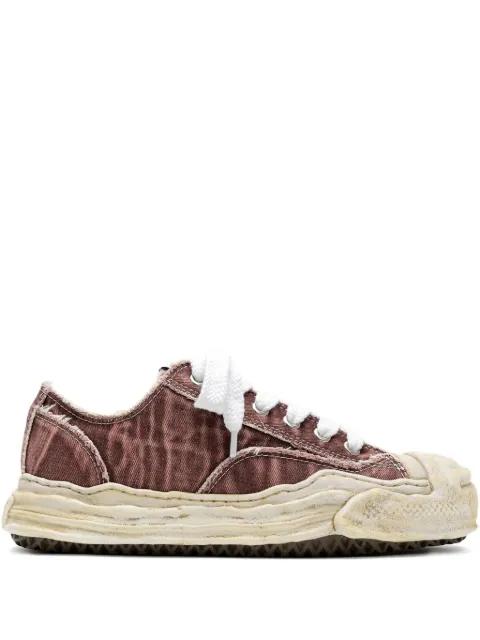 Hank blached washed low-top sneakers by MAISON MIHARA YASUHIRO