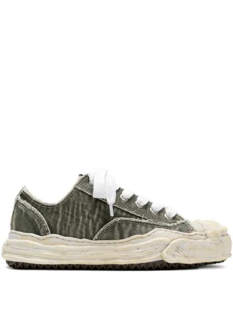 Hank denim low-top sneakers by MAISON MIHARA YASUHIRO