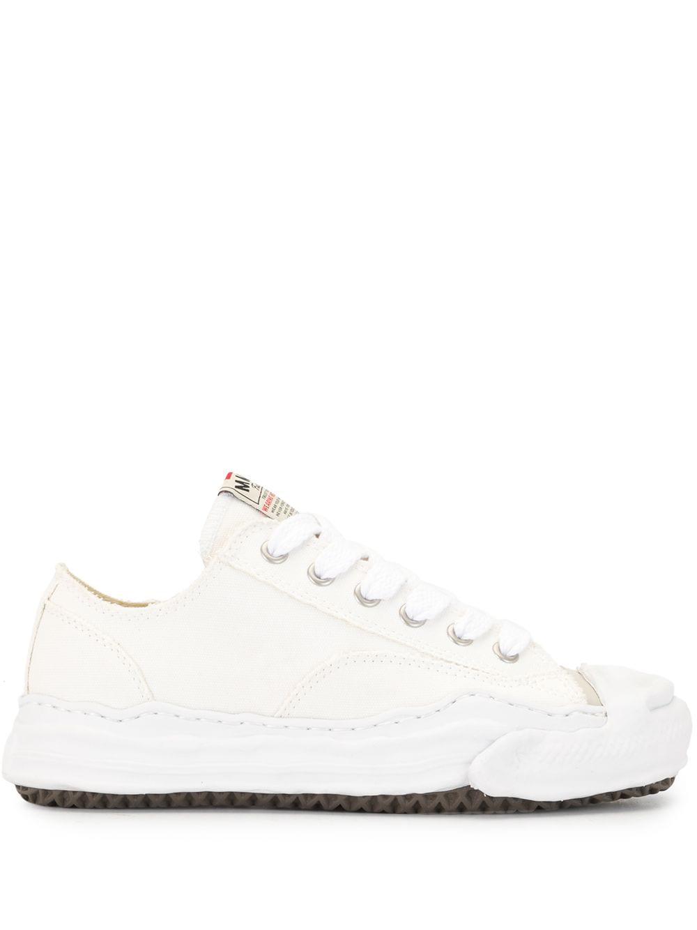 Hank warped-sole sneakers by MAISON MIHARA YASUHIRO