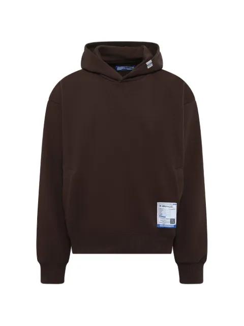 Instrumental logo-patch hoodie by MAISON MIHARA YASUHIRO