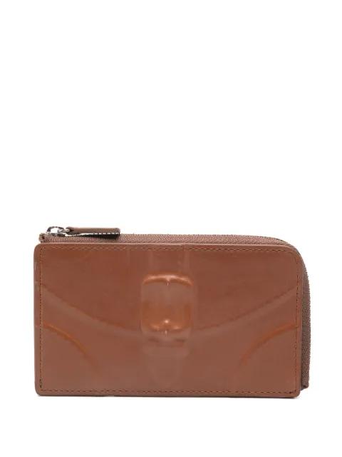 Invisible Fragment embossed card holder by MAISON MIHARA YASUHIRO