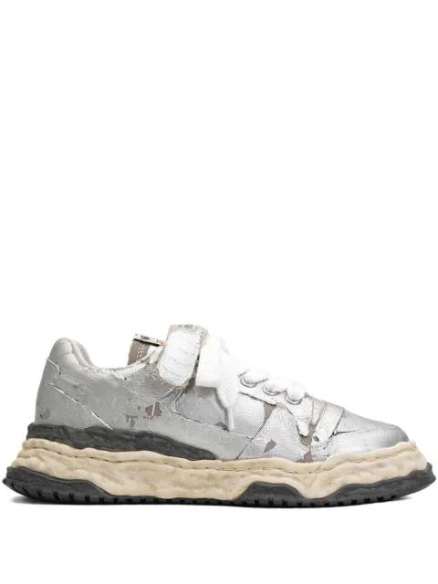 Keith torn-film lace-up sneakers by MAISON MIHARA YASUHIRO