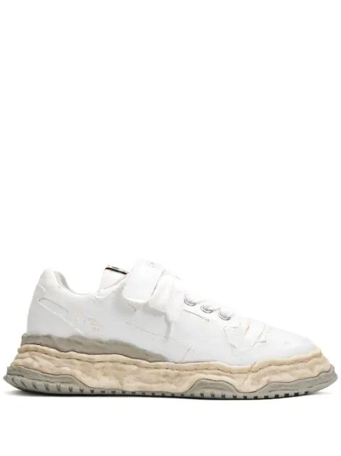 Keith torn-film lace-up sneakers by MAISON MIHARA YASUHIRO