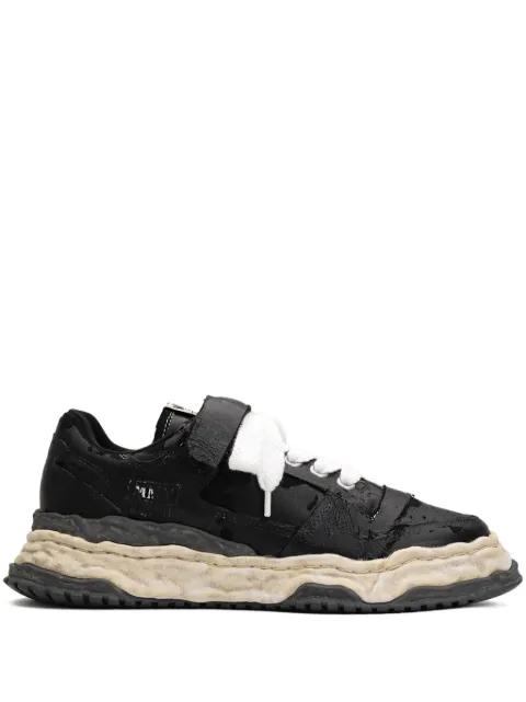 Keith torn-film low-top sneakers by MAISON MIHARA YASUHIRO