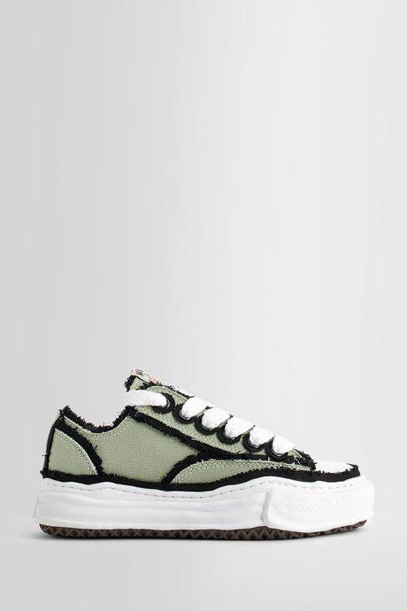 Maison Mihara Yasuhiro Khaki Peterson Og Sole Overhanging Canvas Low Top Sneakers by MAISON MIHARA YASUHIRO