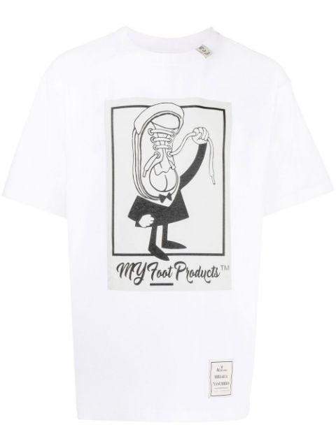 My Foot Products print T-shirt by MAISON MIHARA YASUHIRO