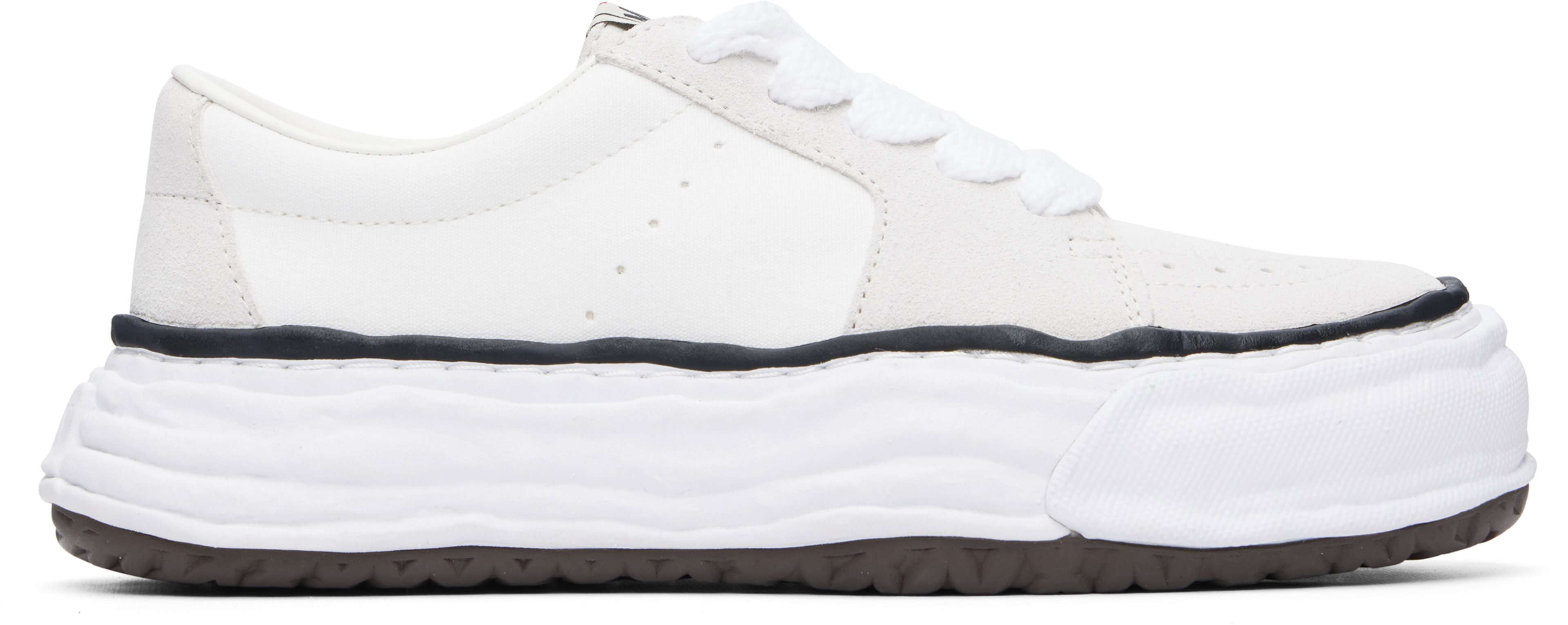 Off-White 'Eric' OG Sole Mix Material Low-Top Sneakers by MAISON MIHARA YASUHIRO