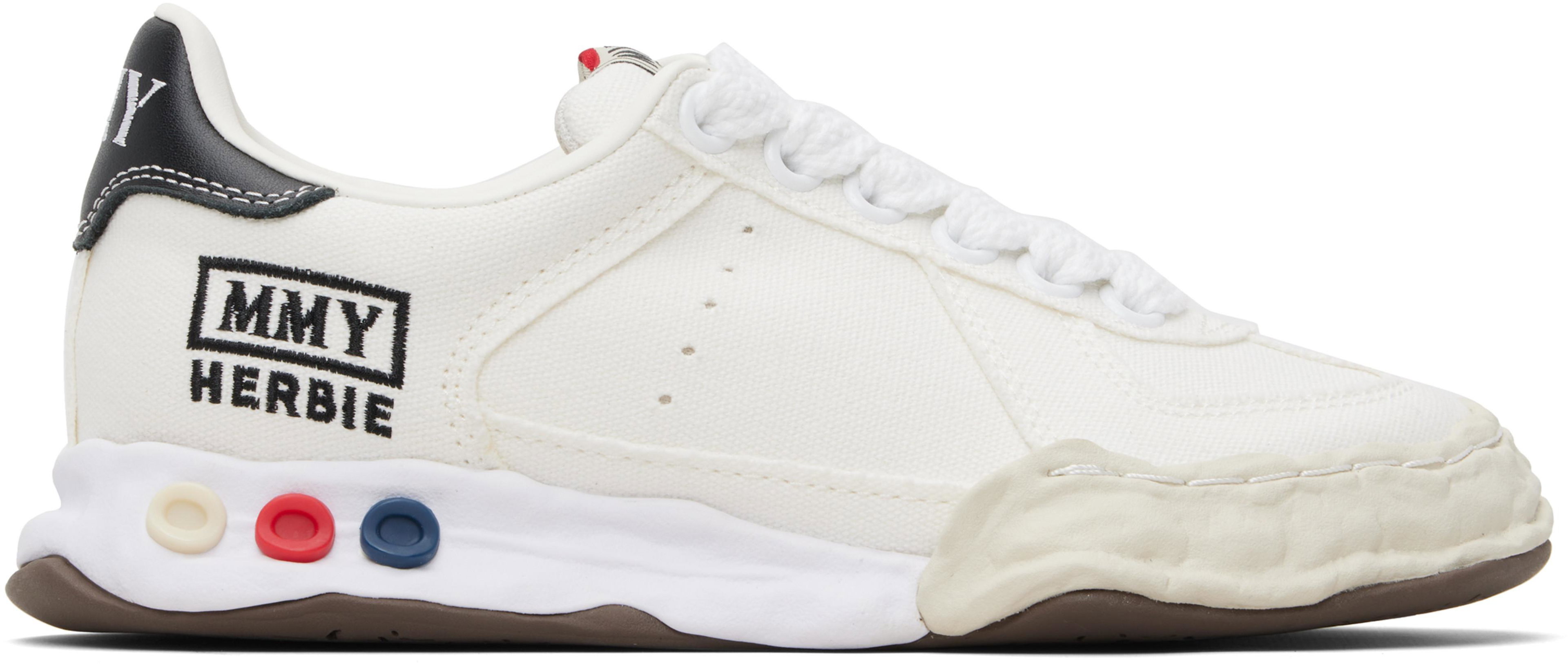 Off-White 'Herbie' OG Sole Canvas Low-top Sneakers by MAISON MIHARA YASUHIRO