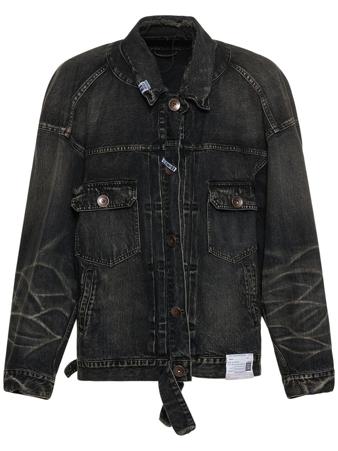 Opened Facing Denim Jacket by MAISON MIHARA YASUHIRO