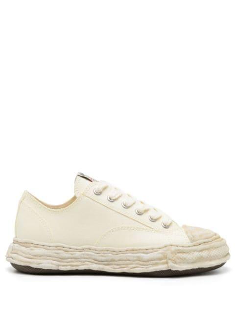 Peterson23 canvas lace-up sneakers by MAISON MIHARA YASUHIRO