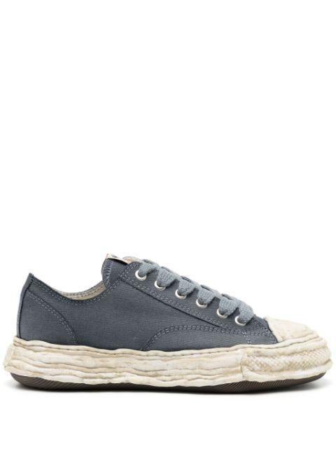 Peterson23 canvas lace-up sneakers by MAISON MIHARA YASUHIRO