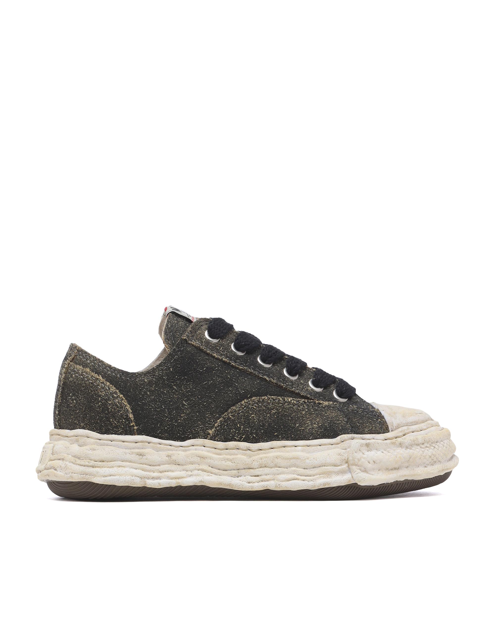 Peterson23 original sole vintage suede low-top sneakers by MAISON MIHARA YASUHIRO