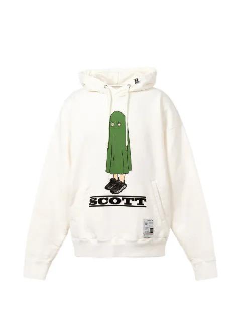 Scott-print hoodie by MAISON MIHARA YASUHIRO
