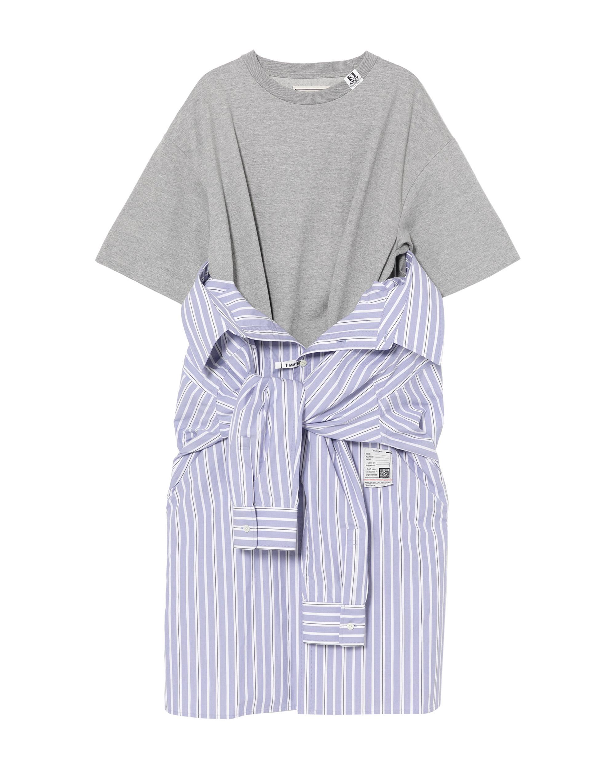 Shirt combined T-shirt dress by MAISON MIHARA YASUHIRO