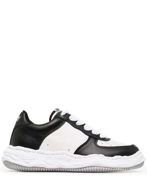 Wayne two-tone leather sneakers by MAISON MIHARA YASUHIRO