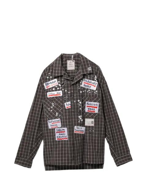 all-over graphic print shirt by MAISON MIHARA YASUHIRO