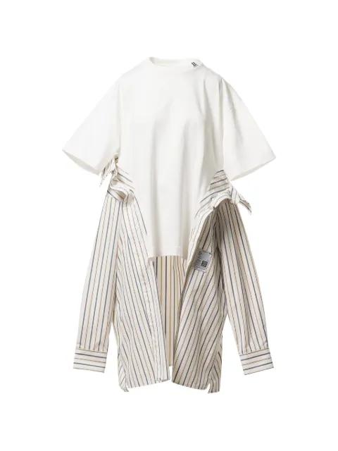 asymmetric layered T-shirt by MAISON MIHARA YASUHIRO