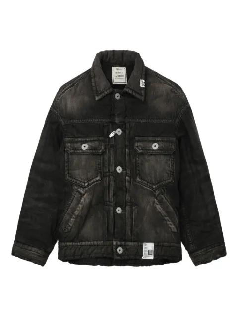 button-fastening padded denim jacket by MAISON MIHARA YASUHIRO