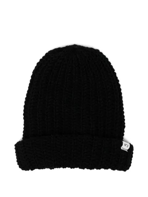 cable-knit beanie by MAISON MIHARA YASUHIRO