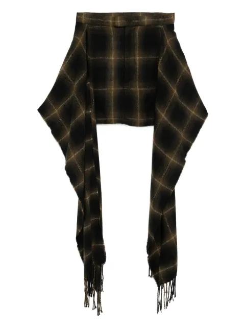 checked skirt by MAISON MIHARA YASUHIRO